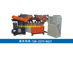 四磨頭連續式全自動圓盤拋光機